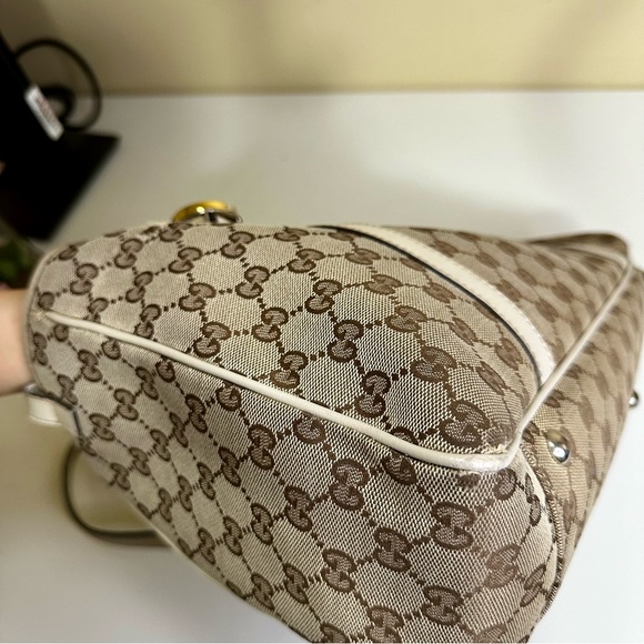 S⭕️LD. Gucci Twin Canvas Tote - Picture 15 of 16